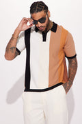 Men's Striped Polo Shirt — Short Sleeve | Yvezi — 1
