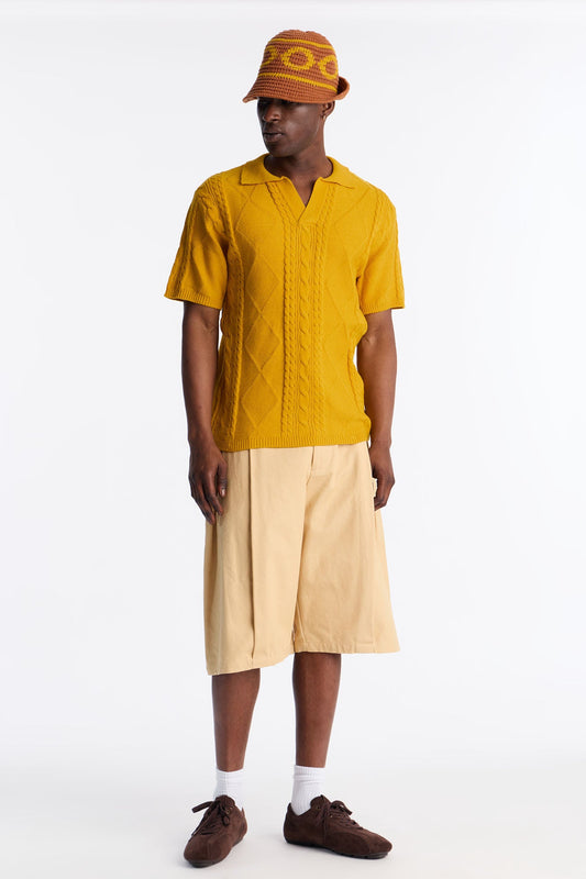 Men's Knit Polo Shirt — Short Sleeve | Yvezi — 2