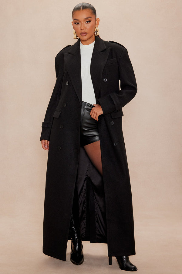 Women's Coat — Long Sleeve, Collared | Yvezi — 1