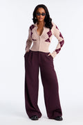 Women's Argyle Cardigan | Yvezi — 1