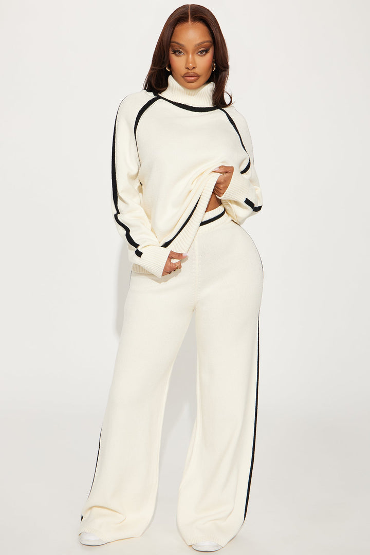 Women's Wide Leg Viscose Matching Pants Set | Yvezi — 1