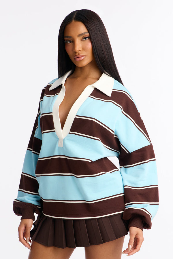 Women's Long Sleeve Cotton Top | Yvezi — 1