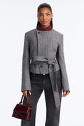 Women's Wool Blend Blazer — Long Sleeve | Yvezi — 1