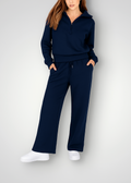 Riva | Women's Zip-Up Wide-Leg Trouser Co-Ord Set — view 1