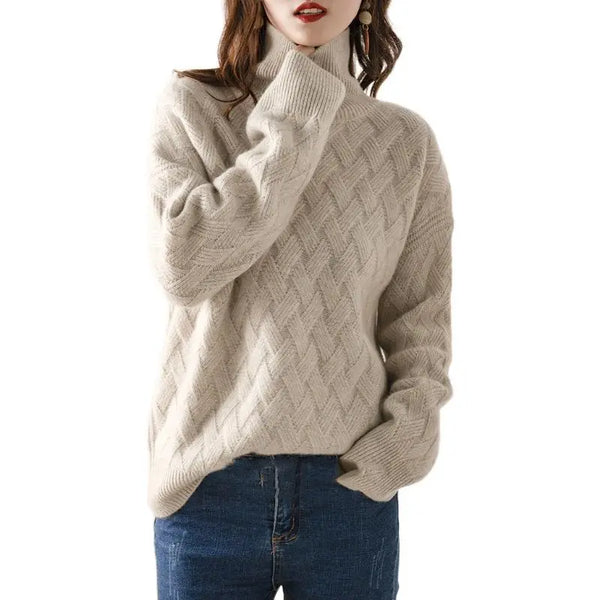 Elena | Women's Relaxed Fit Classic Knitted Jumper — view 1