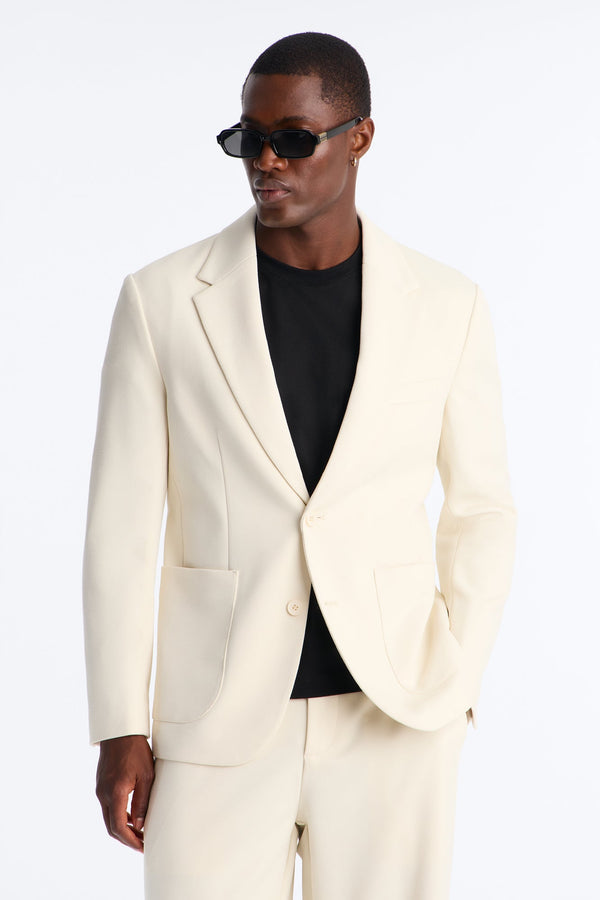 Men's Textured Blazer | Yvezi — 1