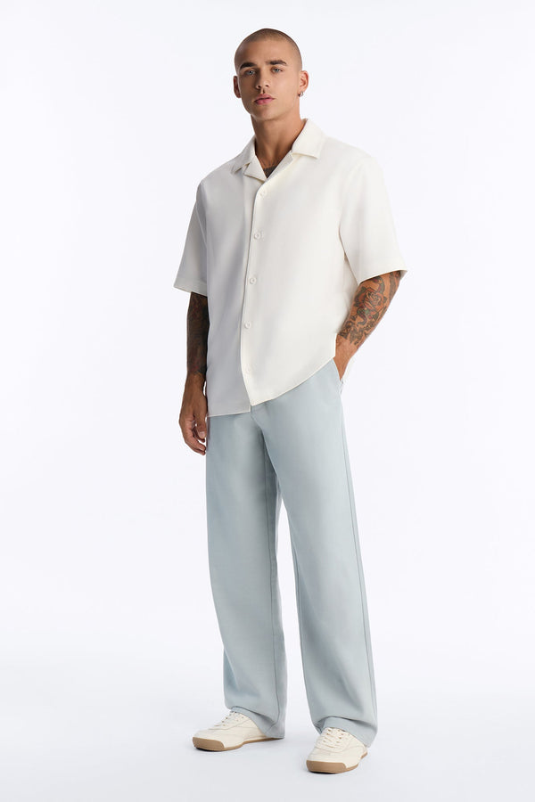 Men's Textured Lyocell Pants — Relaxed Fit | Yvezi — 1