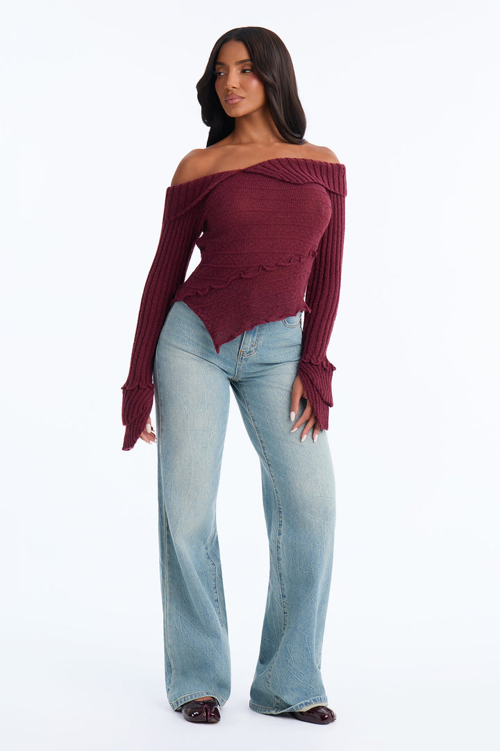 Women's Sweater — Long Sleeve, Ribbed | Yvezi — 2
