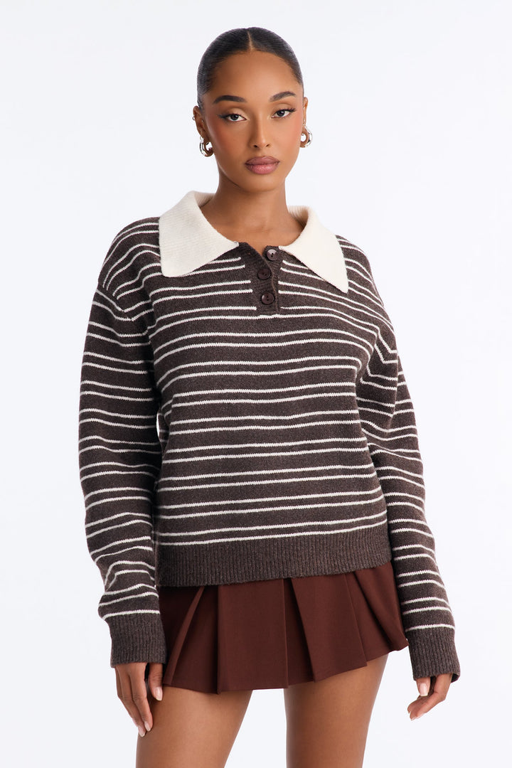 Women's Striped Sweater | Yvezi — 1