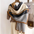 Edith | Women's Oversized Printed Winter Scarf – Soft Wool-Cotton Feel — view 1