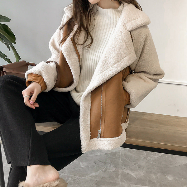 Guinevere | Women's Sherpa Aviator Jacket — view 1