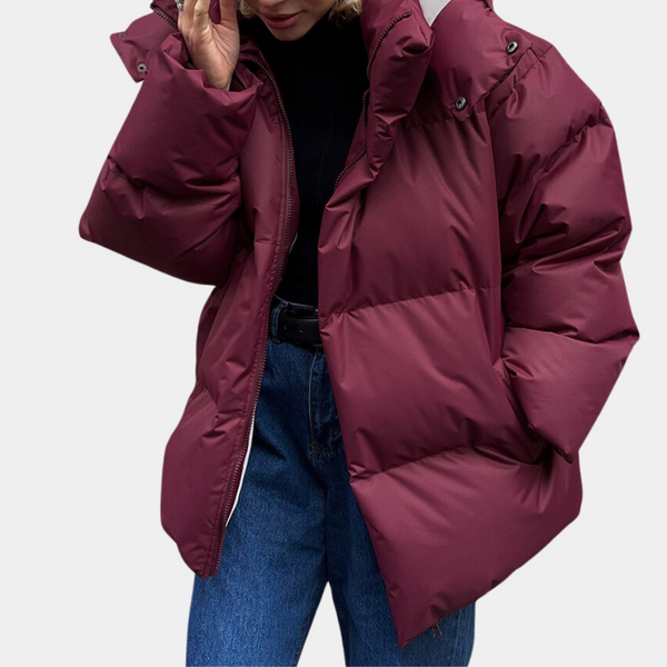 Verity | Lightweight Quilted Puffer Jacket with Hood — view 1