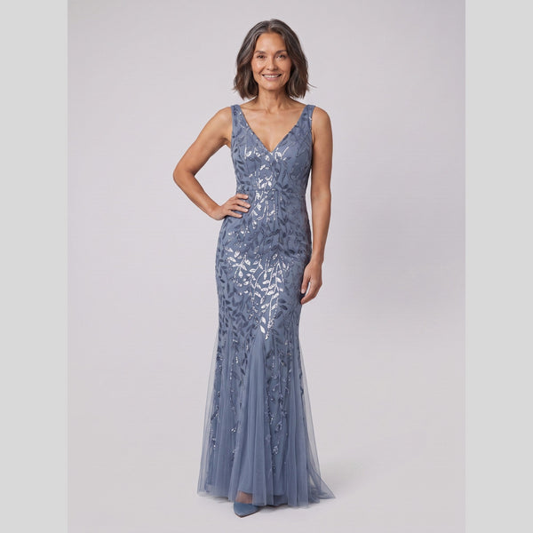 Women's Sequin Fishtail Christmas Party Gown — view 1