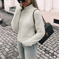 Elowenne | Women's Chunky Knit Oversized Roll Neck Jumper — view 1