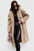 Winnifred | Women's Longline Teddy Fleece Oversized Coat — view 1
