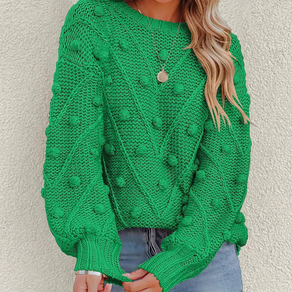 Sereia | Women's Bobble Knit Sweater — view 1