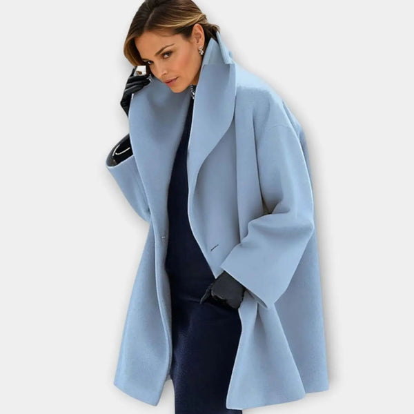Tavira | Women's Oversized Wide-Collar Winter Coat — view 1