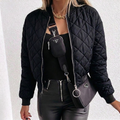 Maevienne | Women's Cropped Diamond Quilted Jacket — view 1
