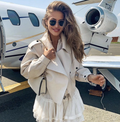 Darcy | Women's Cropped Double-Breasted Trench Coat — view 1
