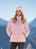 Delyth | Women's Reversible Fluffy Winter Jacket with Stand Collar — view 1