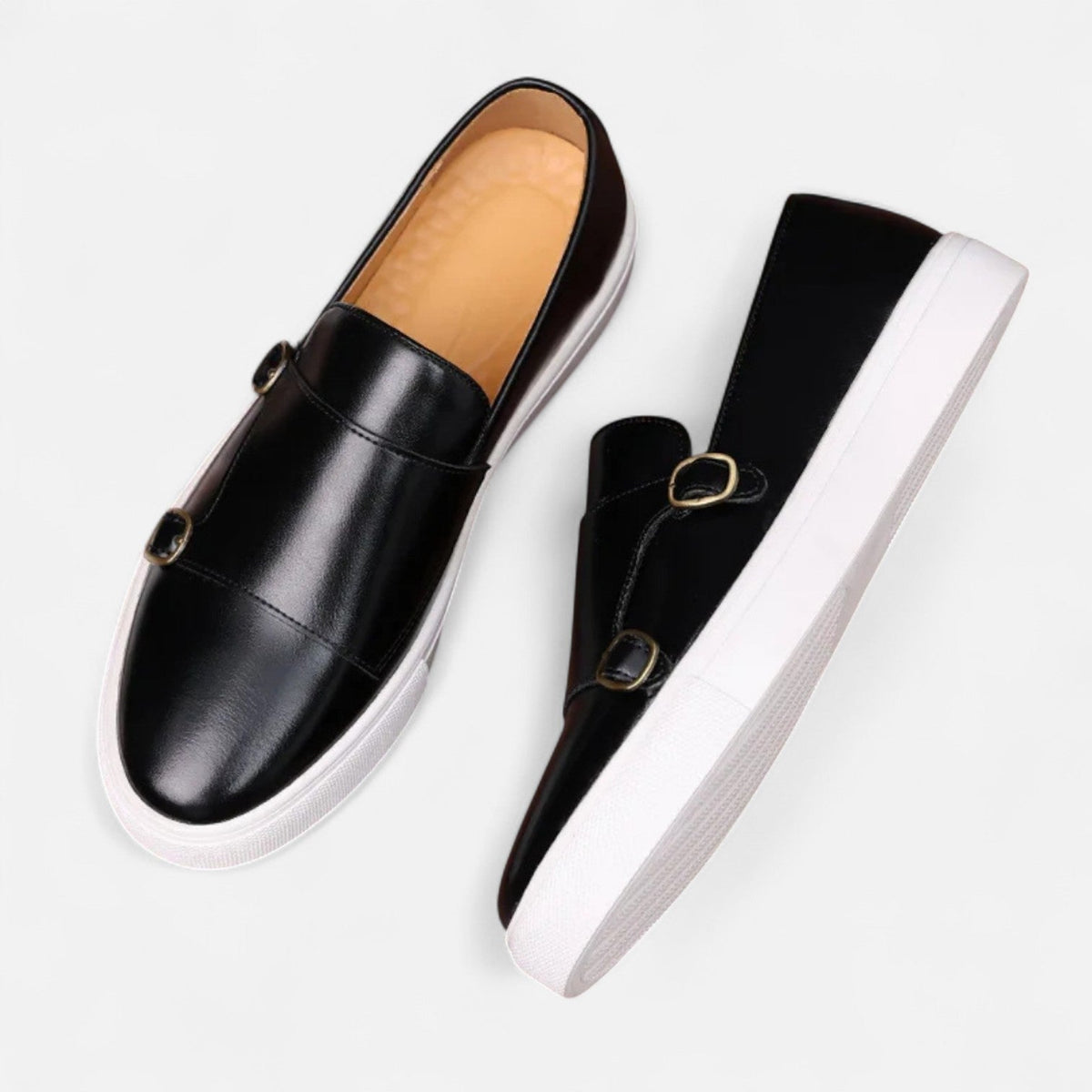 Men's Buckle Loafers – Classic with a Modern Touch — Black