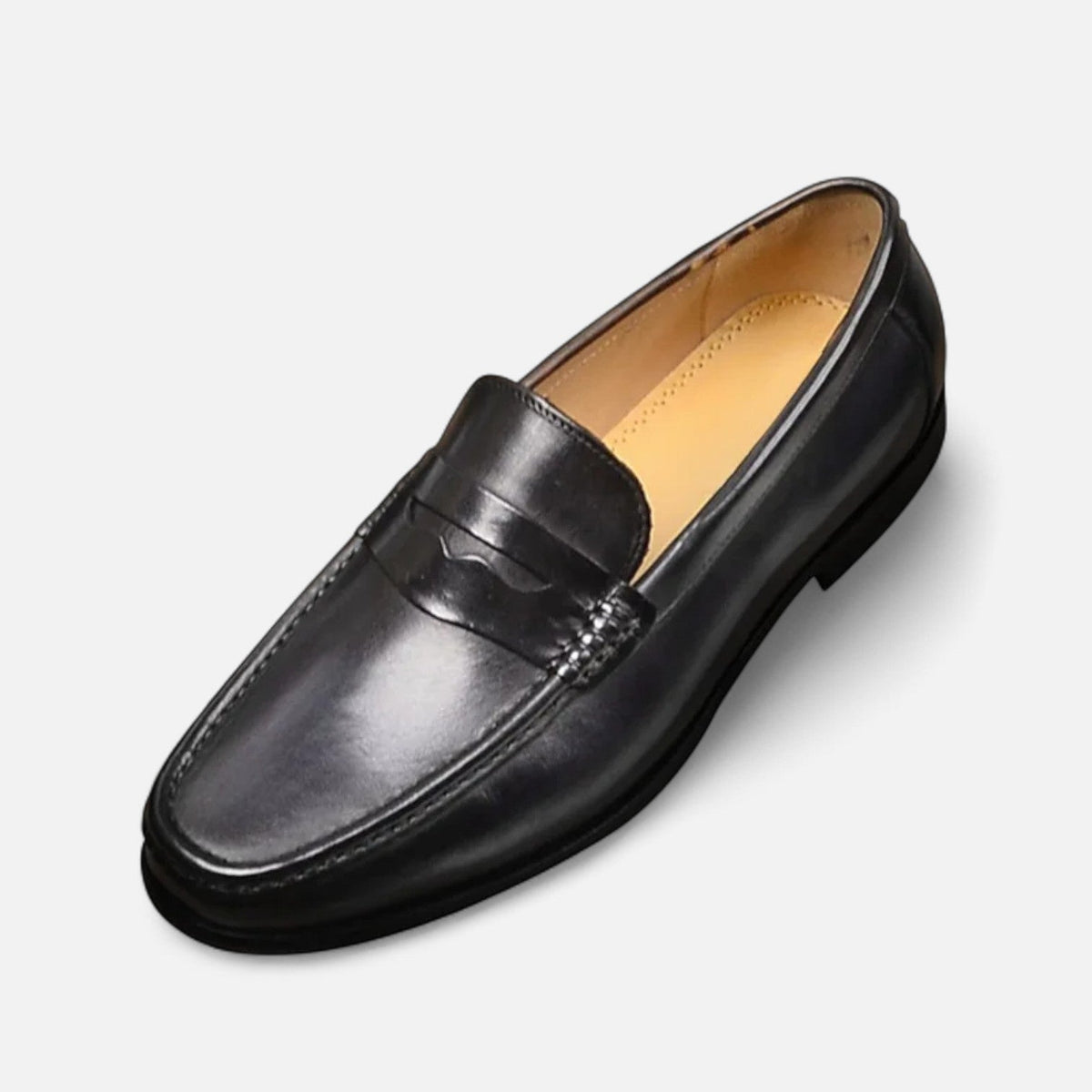 Men's Penny Loafers – Black Elegance Slip-On for Office & Occasions — image 5