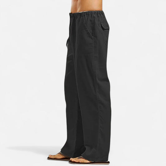 Men's Loose Pants Casual Fit — Black