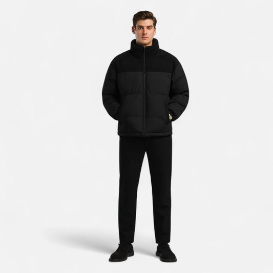 Men's Quilted Insulating Down Jacket Timeless Elegance — product view