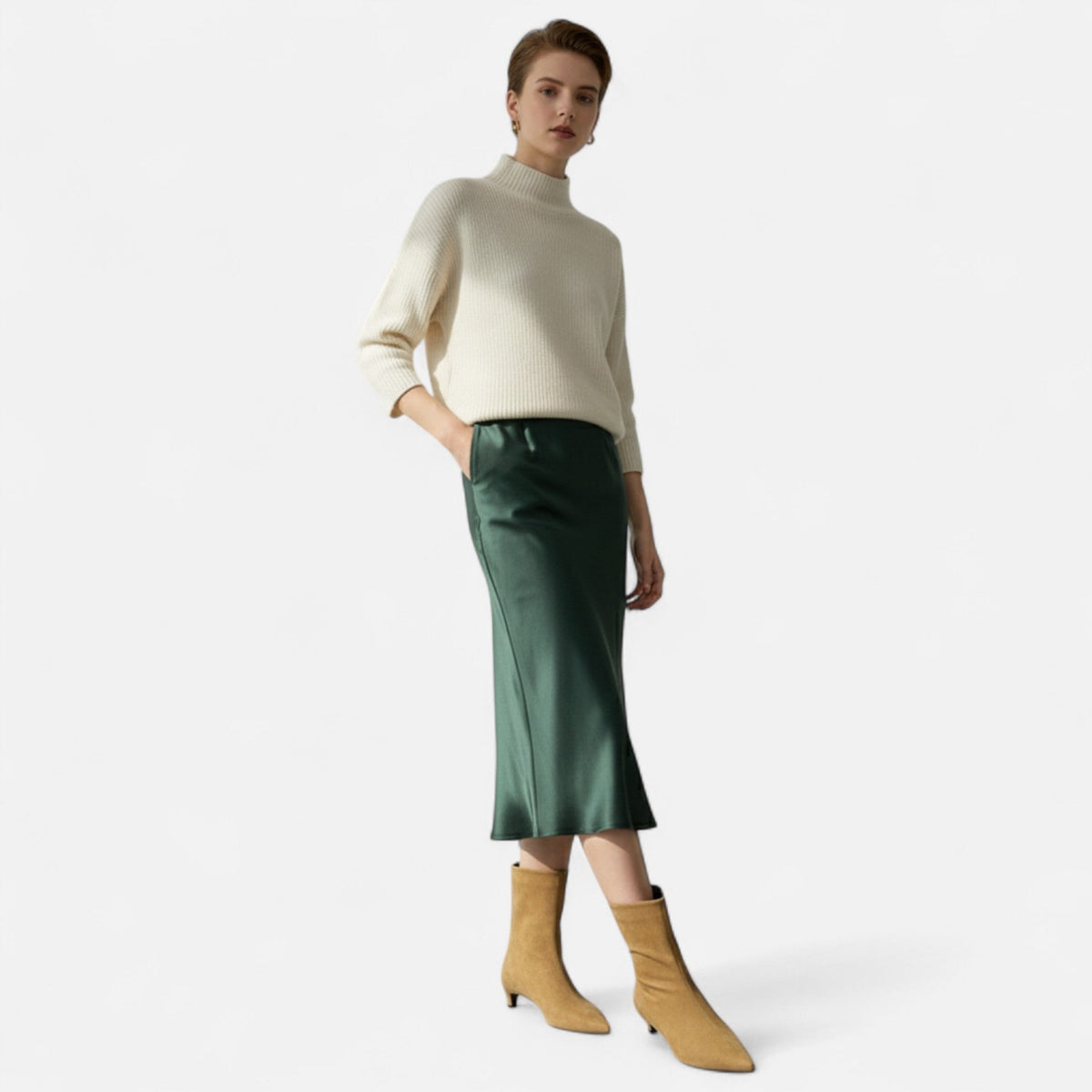 Women's Pointed Low Heel Vintage Ankle Boots — image 5