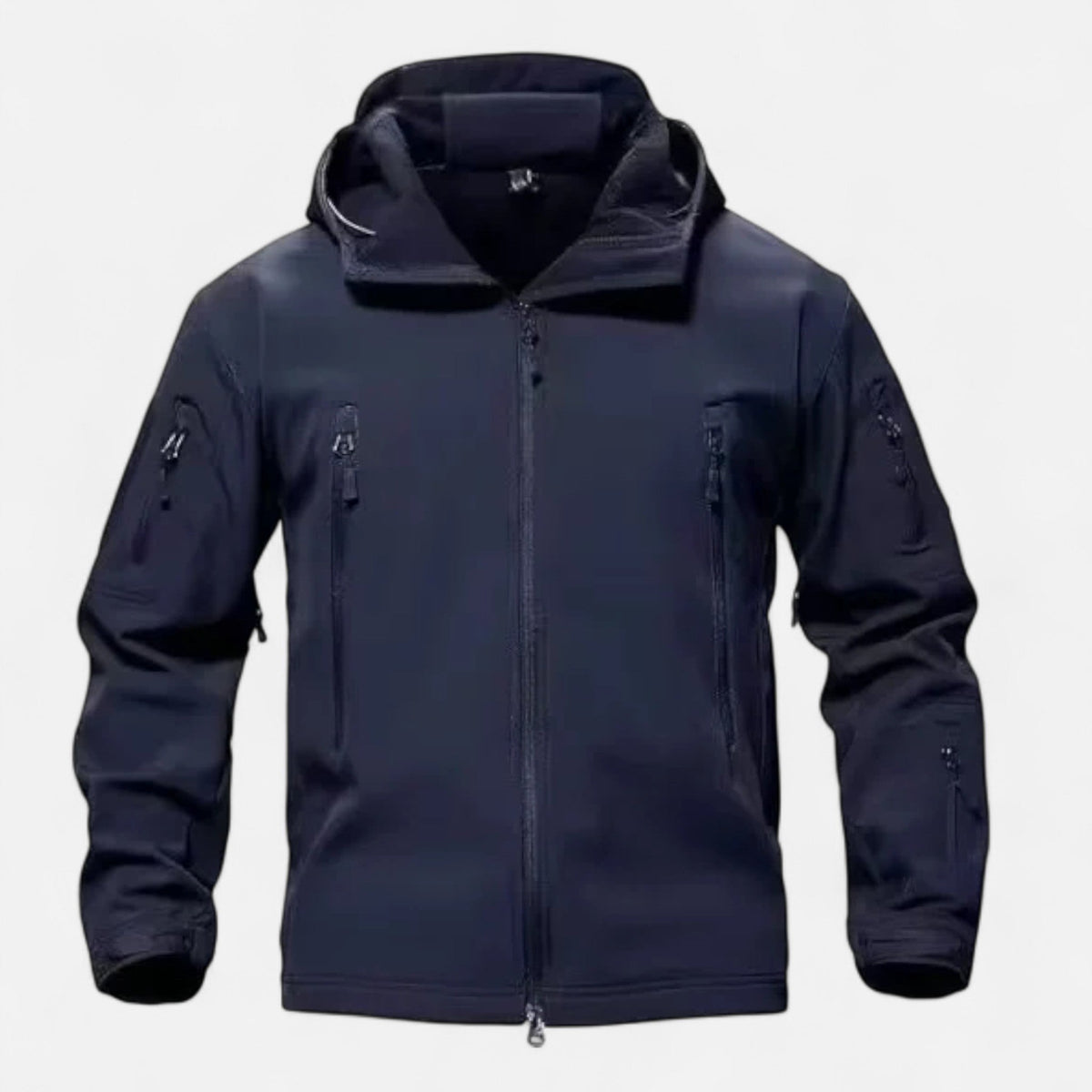 Men's Softshell Jacket with Hood — Navy Blue