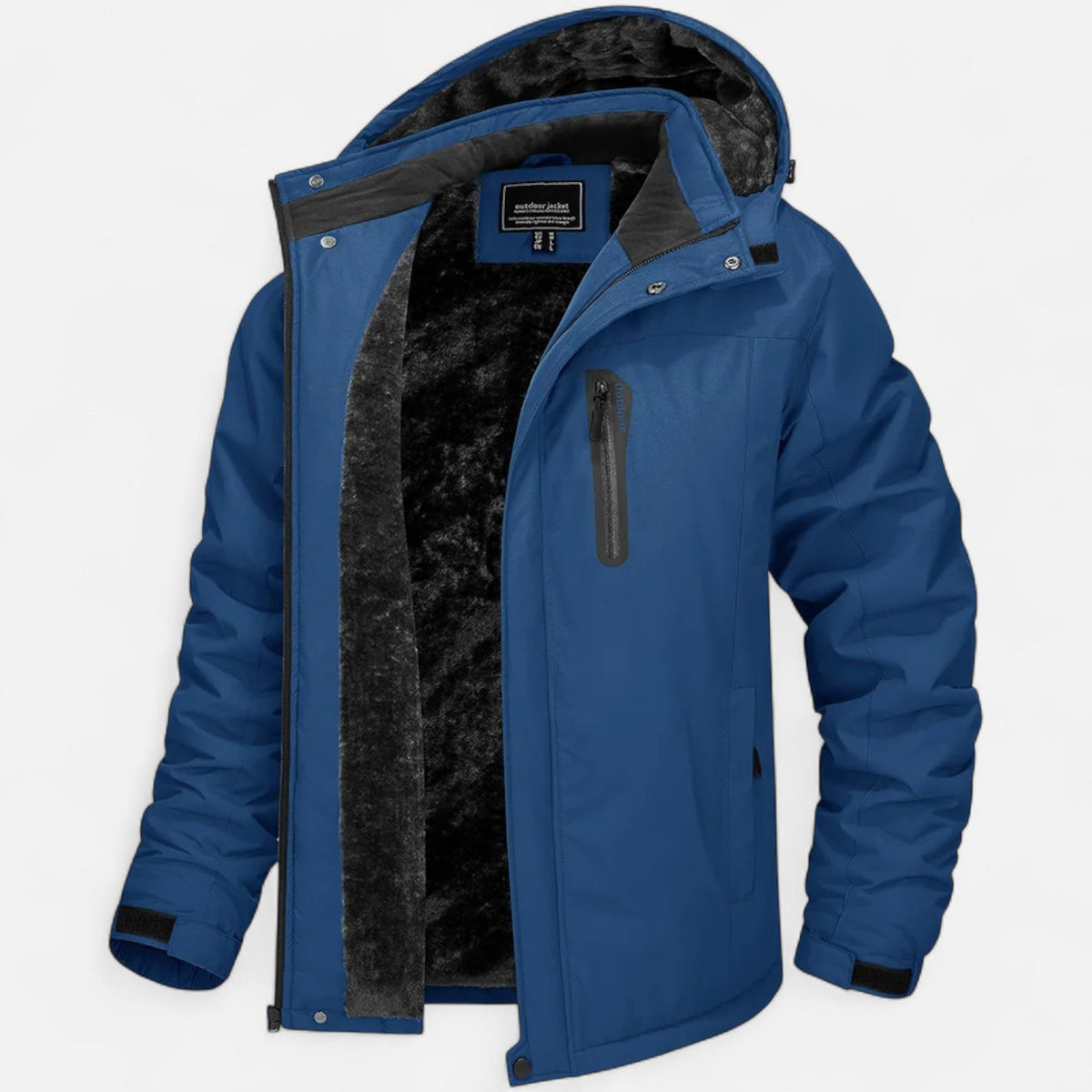 Men's Winter Parka with Fleece Lining — Dark blue