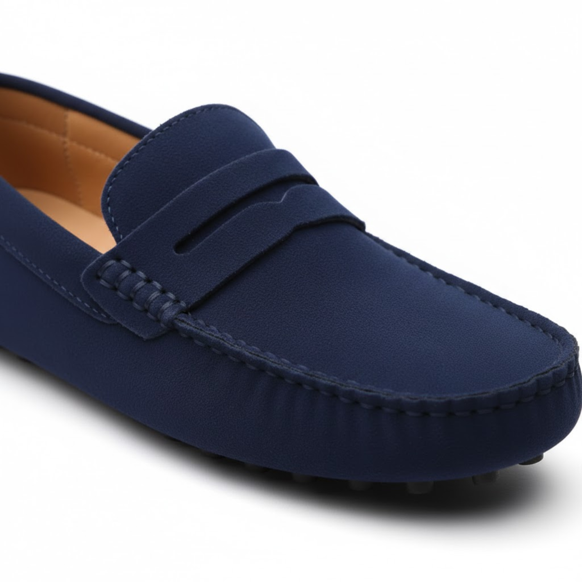 Moccasins for men, soft slip-on driving shoes — product view