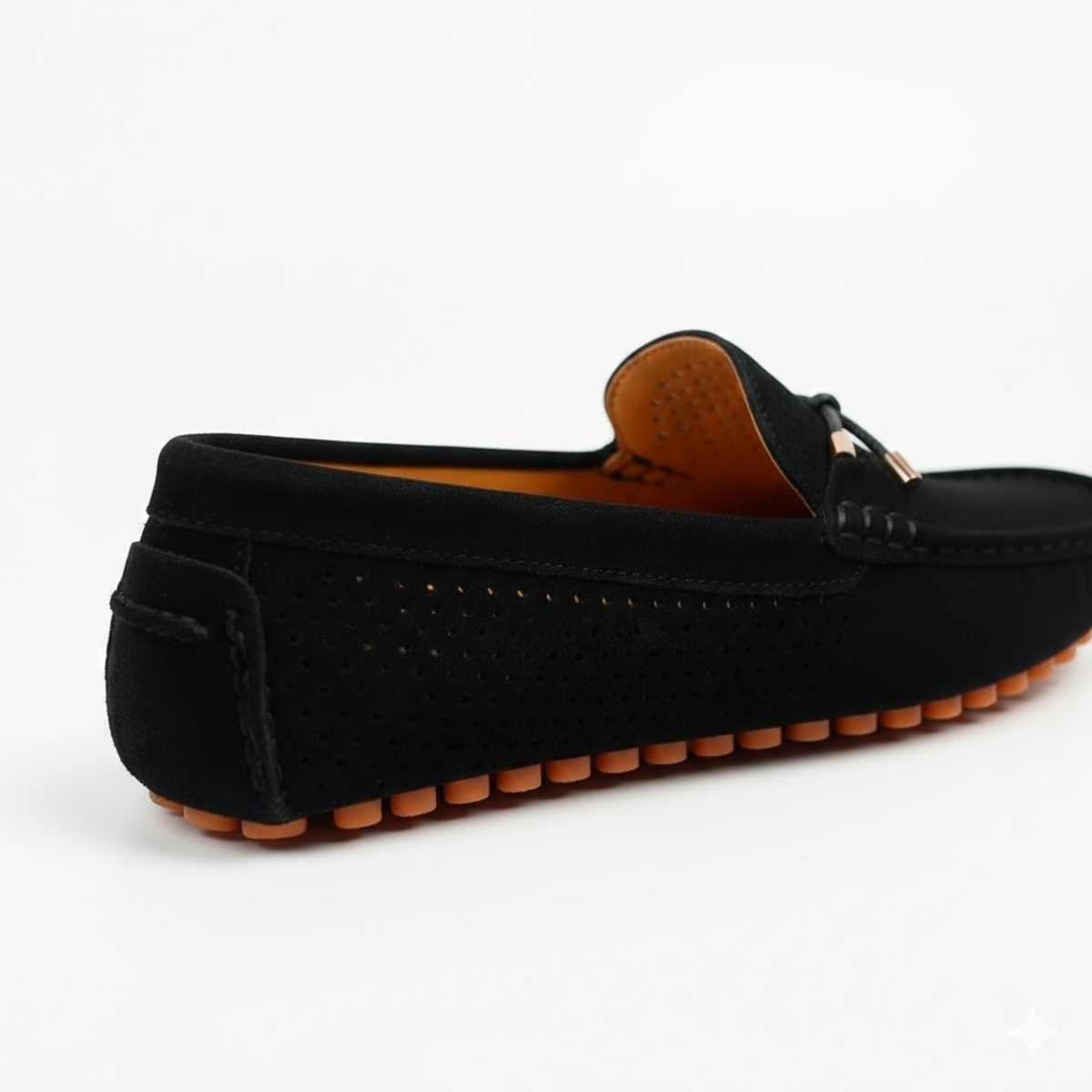 Men's Moccasins with Perforations and Pebbled Sole — image 8