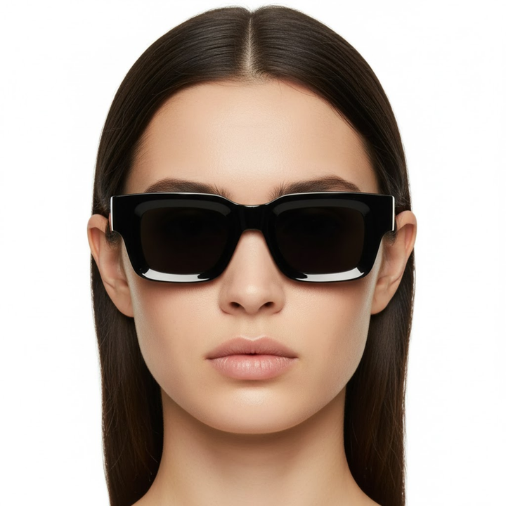 Lunettes de soleil pour femmes et hommes à forme carrée et monture épaisse — vue du produit