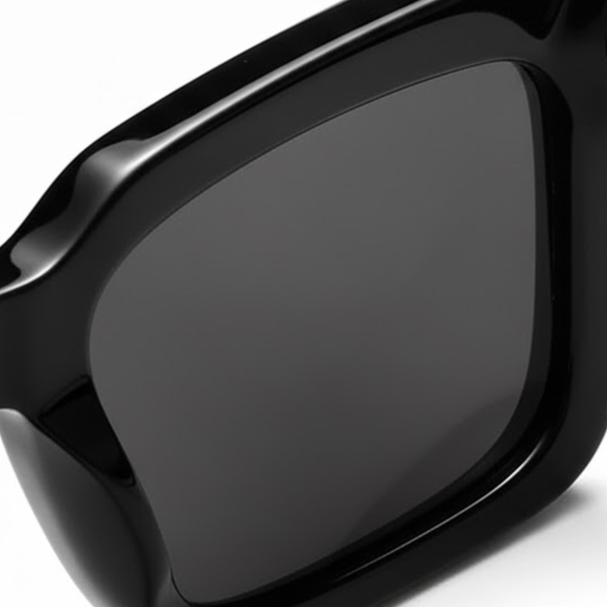 Square sunglasses with thick frame lenses unisex — image 8