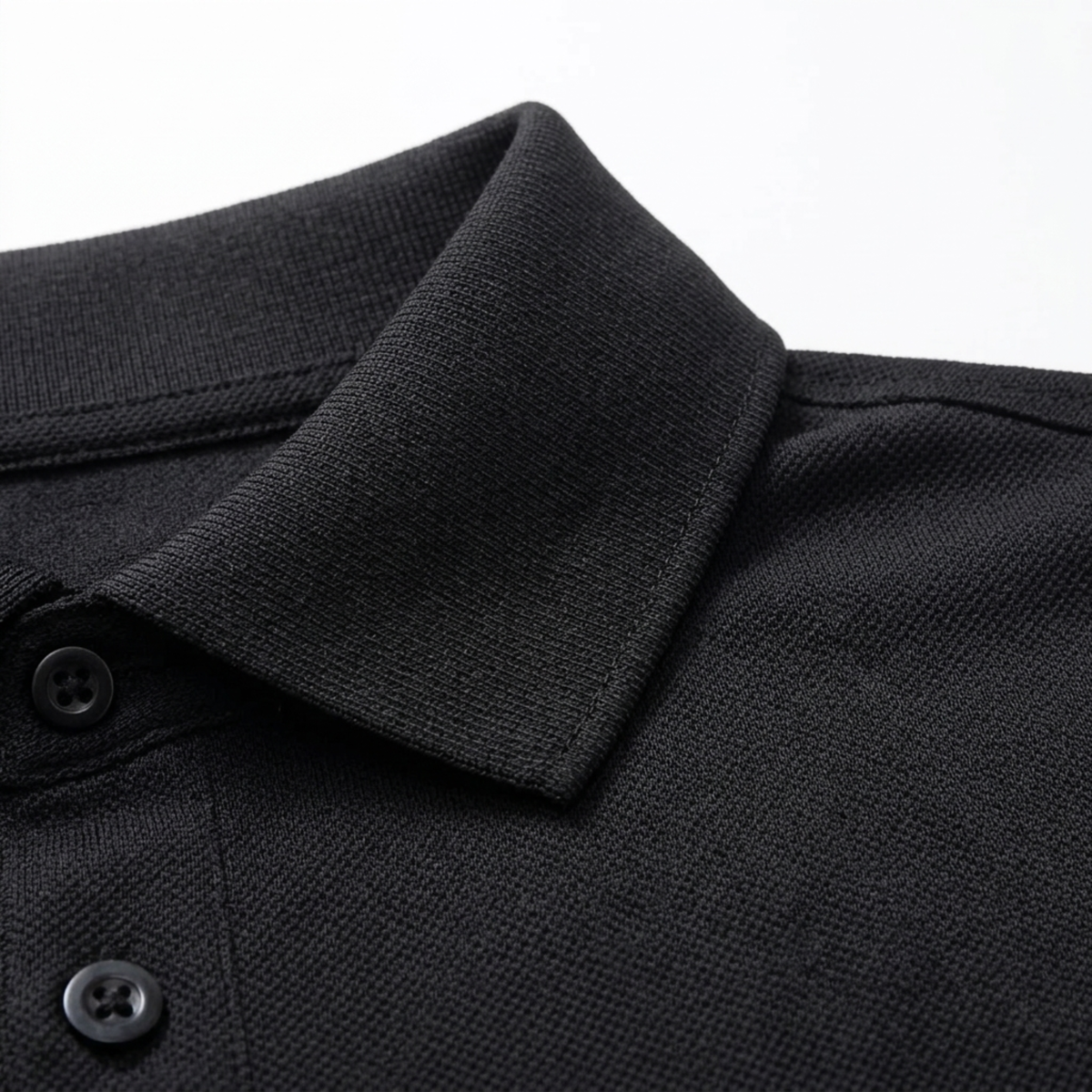 Men's summer polo — short sleeves and classic fit — casual style — product view