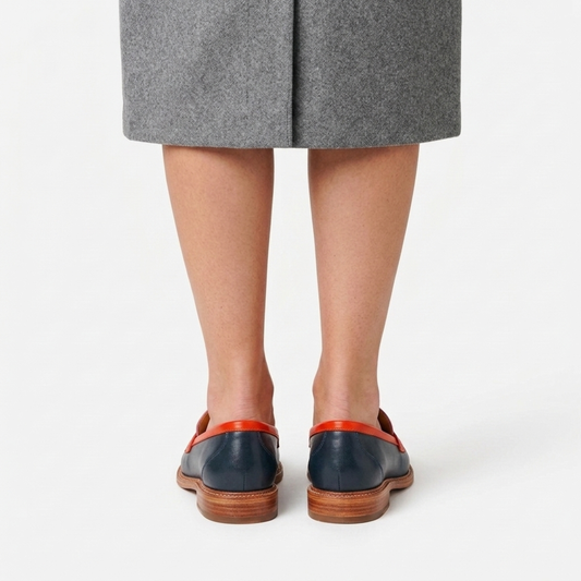 Multicolored flat sole moccasins for everyday wear — Pink