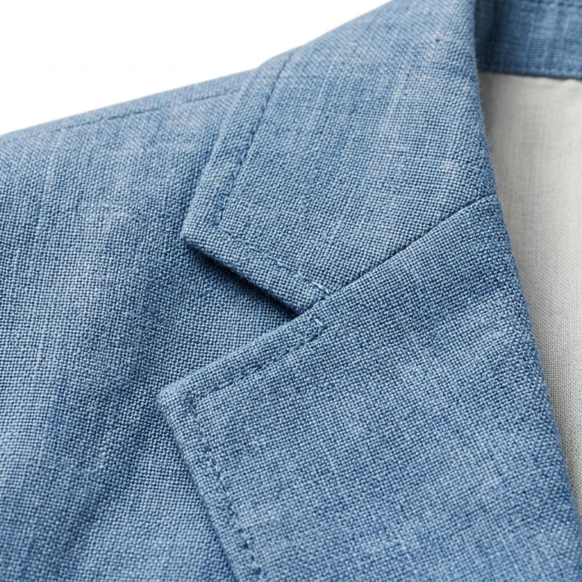 Men's blazer jacket — slim fit — wedding and summer — Light Blue