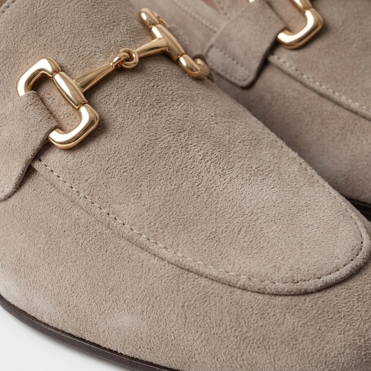 Men's Loafers — Bit Detail — Office and Formal — Beige