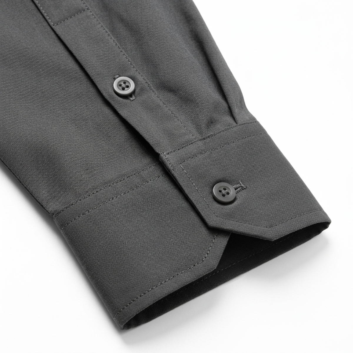 Men's button-down shirt — notched collar and long sleeves — everyday — image 12