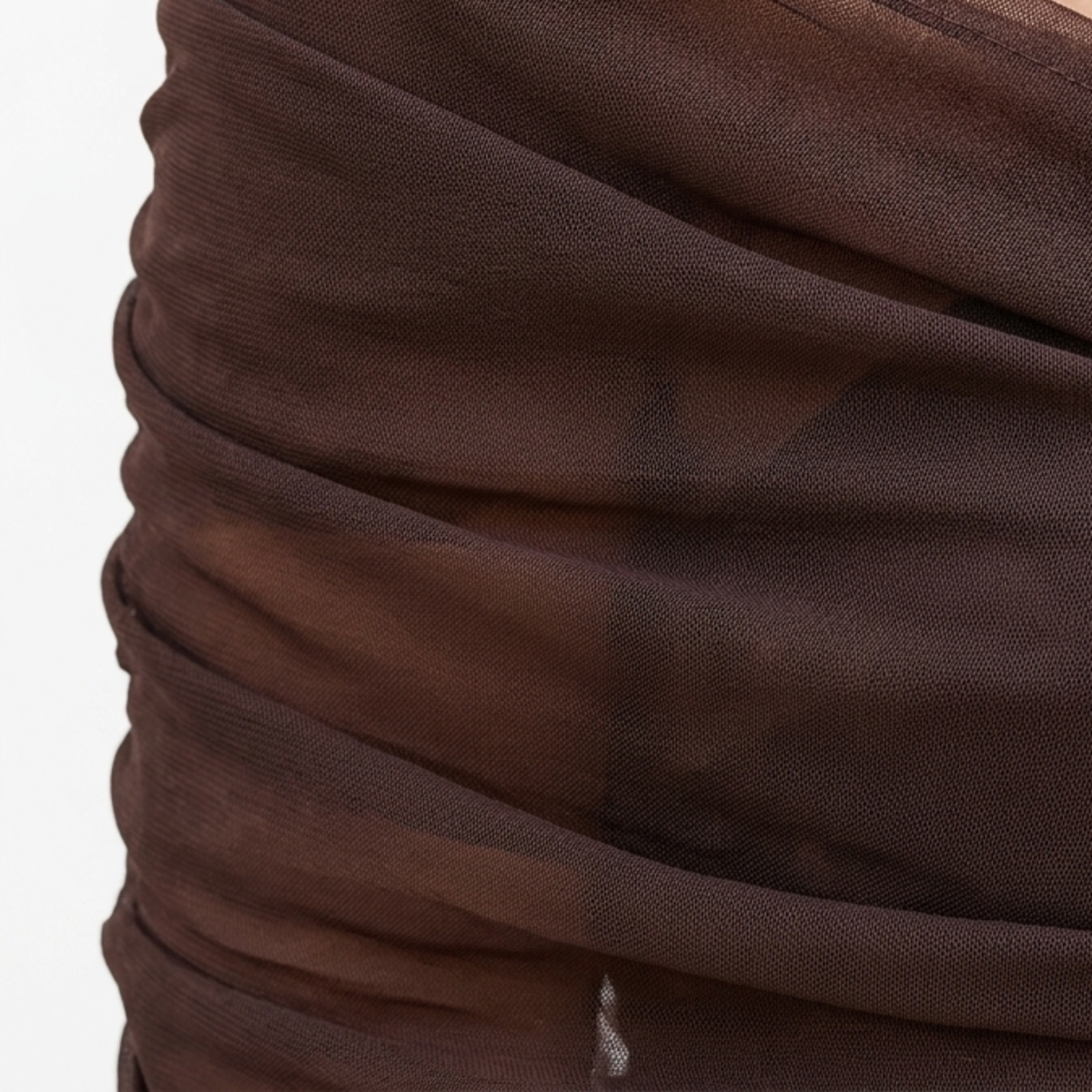 Flared maxi dress — V-neck and flutter sleeves — ceremony — image 11