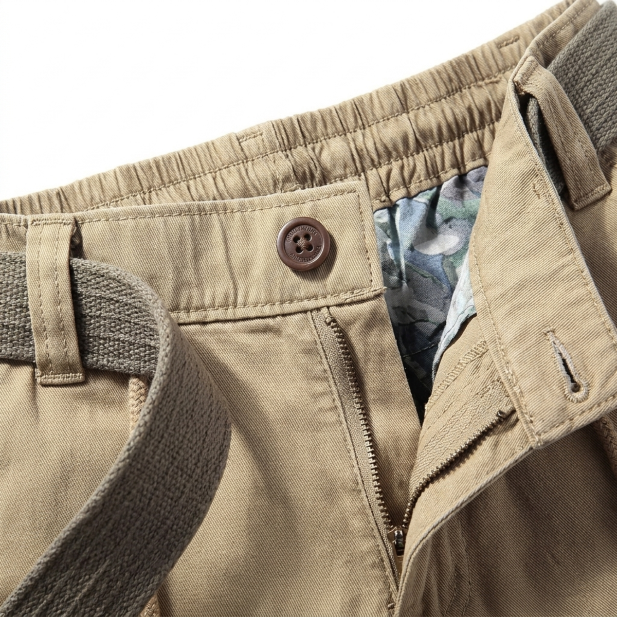 Cargo bermuda shorts — multi-pocket utility style — vacation — image 9