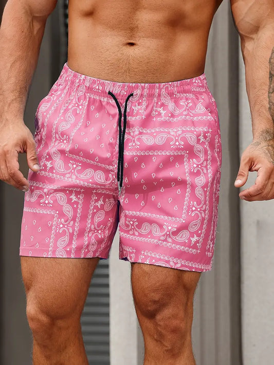 Men's swimsuit | quick shorts for vacation — Rose Red