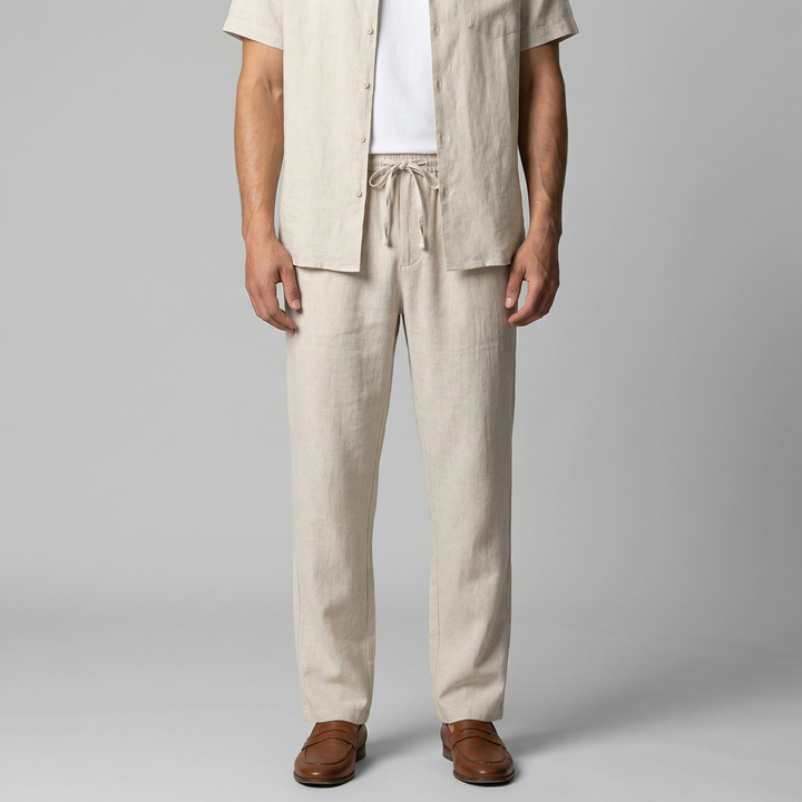 Pantalon homme coupe ajustée — Beige