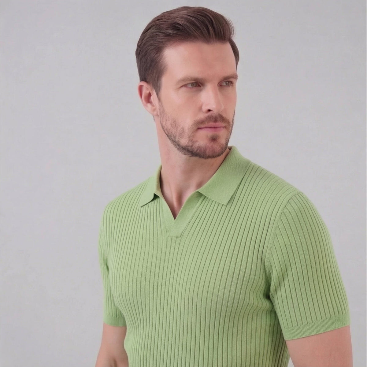 Men's high polo | modern knit — image 17