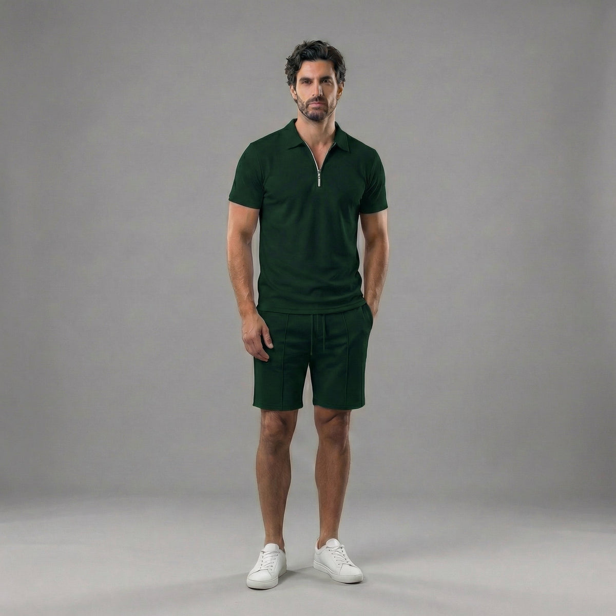 Men's short polo | summer knit set — image 11