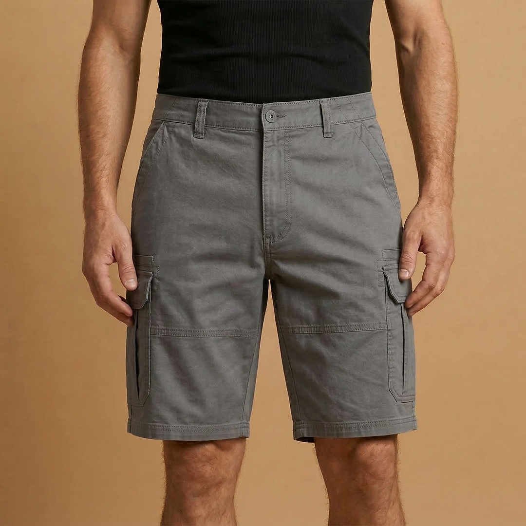 Men's casual Bermuda shorts | straight cut for summer leisure — Grey