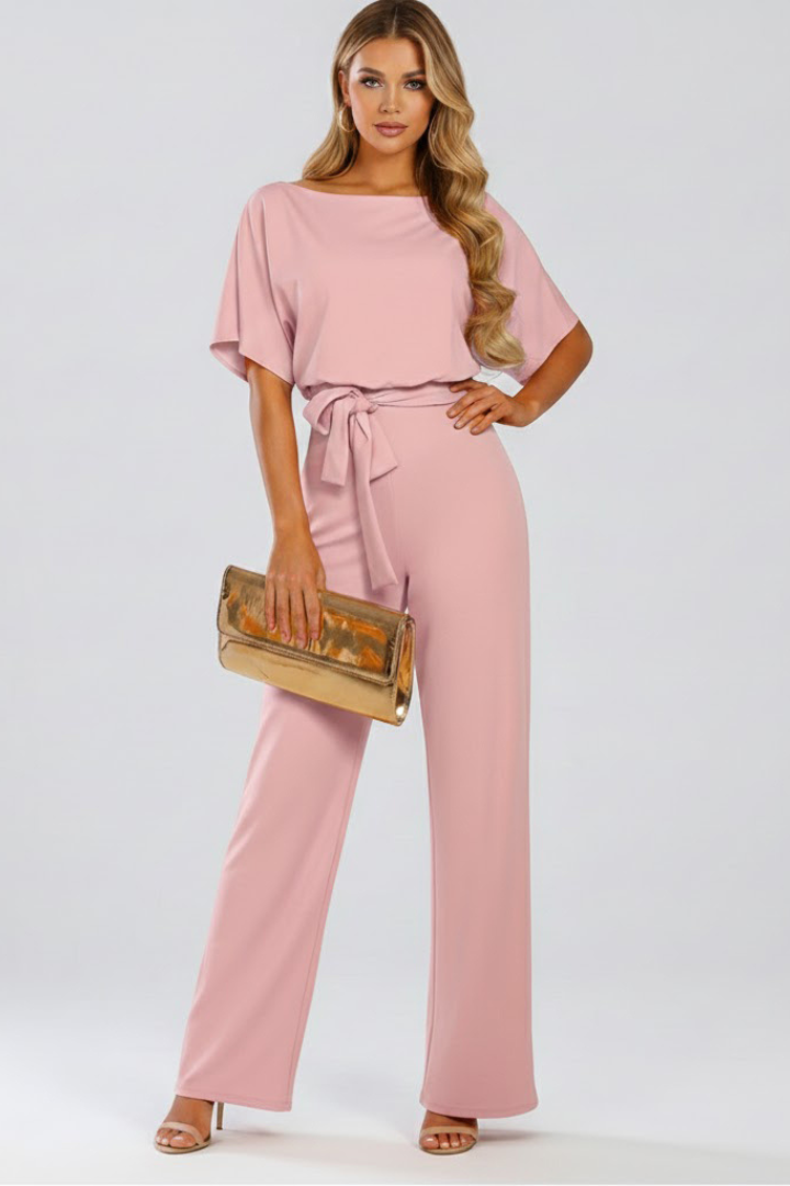 Women's jumpsuit — plain flared style without visible zipper — image 11