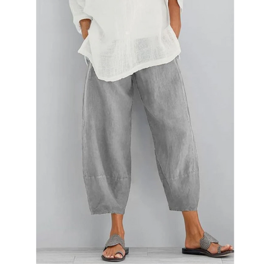 Damenhose mit weitem Schnitt und geradem Bein — Produktansicht