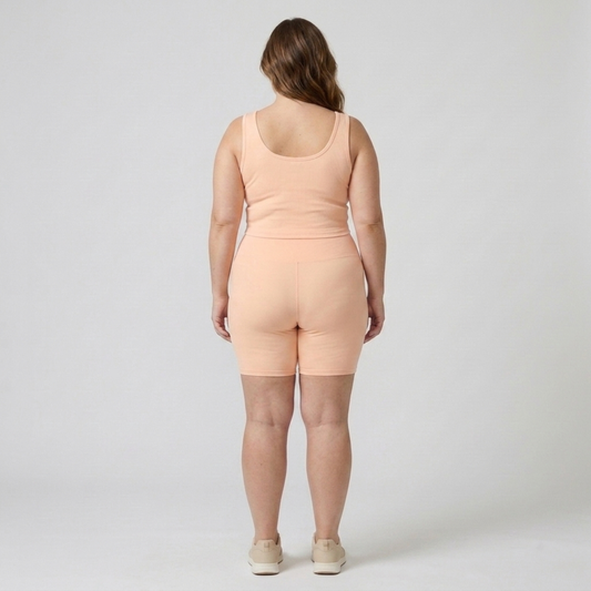 Plus Size High-Waisted Shaping Cycling Shorts — product view